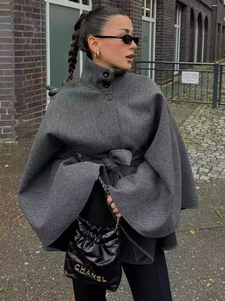 Wool Coat Peacoat - Manteau en laine pour femme TFMLN