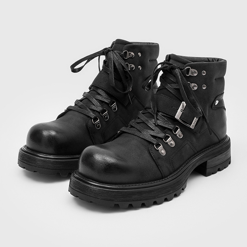 Waterproof Winter Boot - Marque hommes bottes en cuir moto