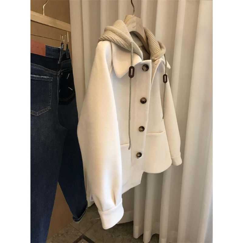 Manteau en laine à capuche pou - Wool Coat Peacoat avis et prix