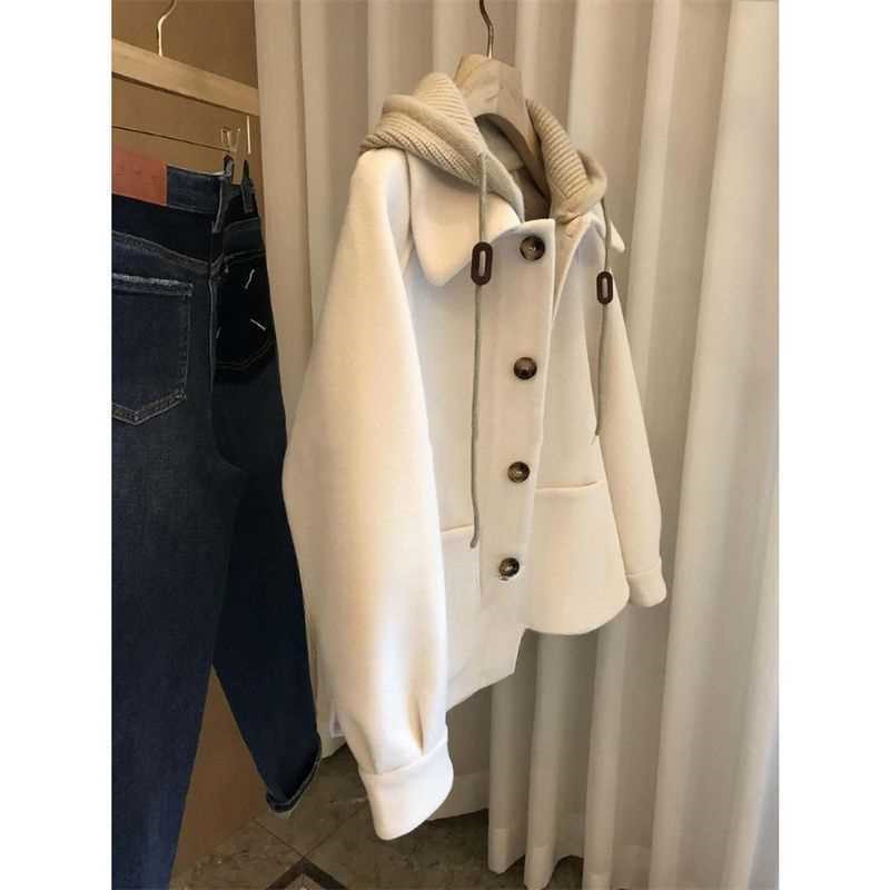 Manteau en laine à capuche pou - Wool Coat Peacoat avis et prix