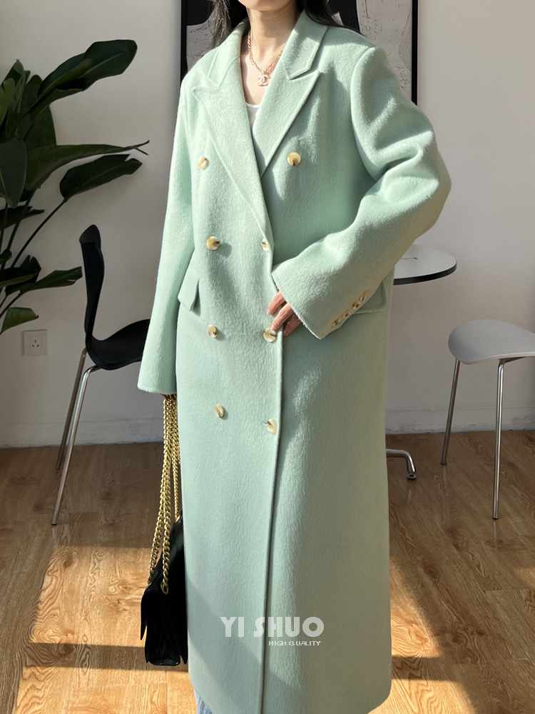 Manteau en laine Double face é - Wool Coat Peacoat avis et prix