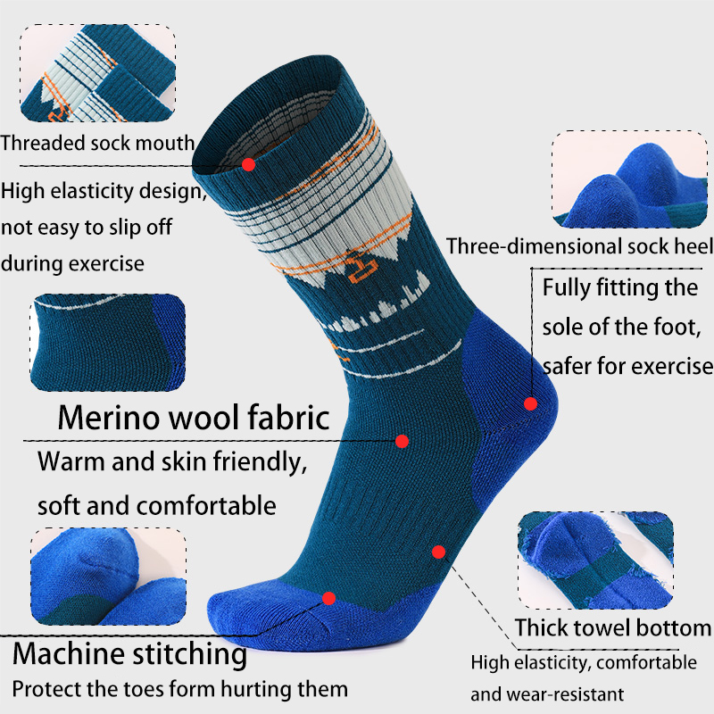 1 paire de chaussettes de ski  - Thermal Sock Wool avis et prix