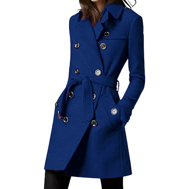 Trench-Coat en mélange de lain - Wool Coat Peacoat avis et prix