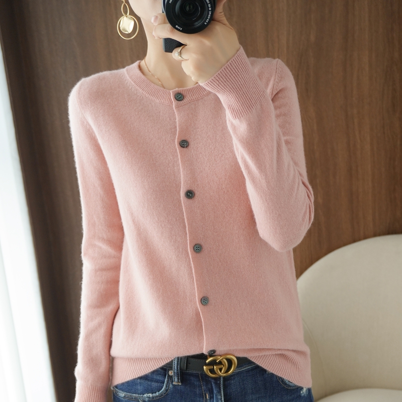 Cardigan tricoté à col ras du  - Wool Coat Peacoat avis et prix