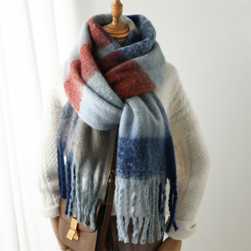 Nouvelle Écharpe à Carreaux Au - Wool Scarf Men avis et prix